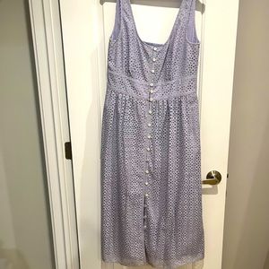 Lilac (light purple) eyelet is dress from JCREW